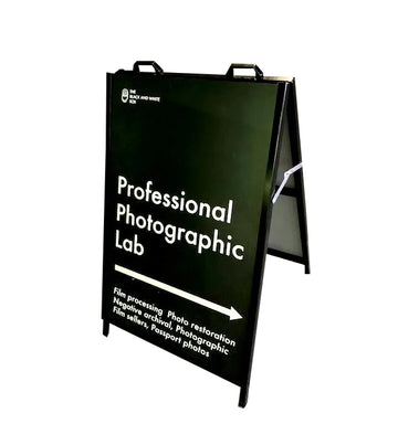 Footpath Sign Steel Lite A-Frame 600 x 900mm with double sided full colour laminated print