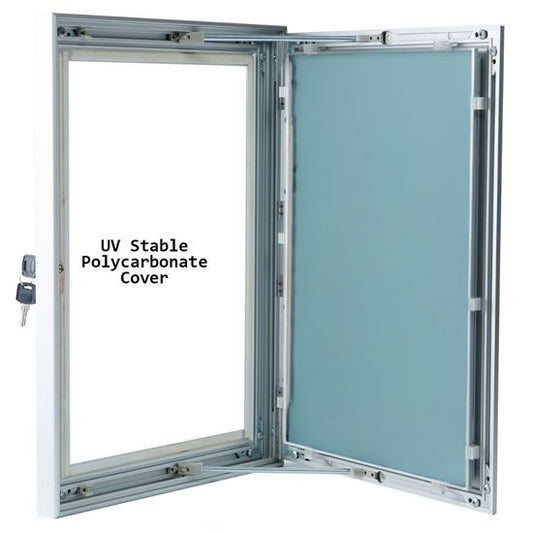 Poster Frames - Lockable Outdoor A1 Size Silver