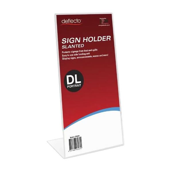 Slanted Sign Holder Desktop - Portrait DLE