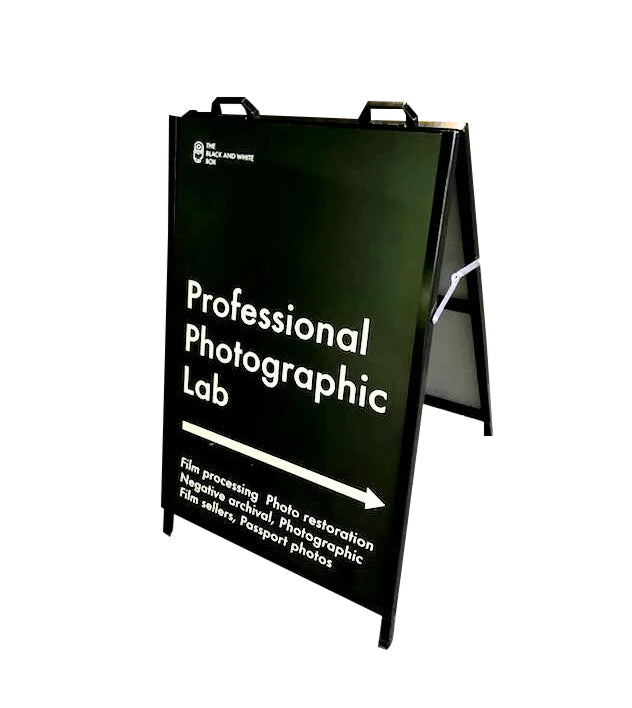 Footpath Sign Steel Lite A-Frame 900 x 1200mm with double sided full colour laminated print