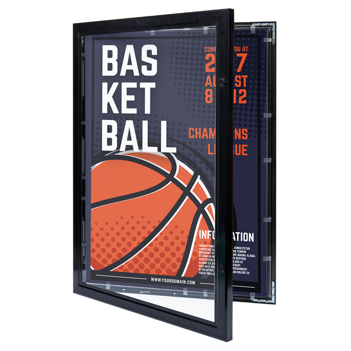 Poster Frames - Lockable Outdoor A2 Size Black